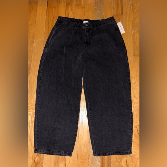Urban Outfitters Denim - Urban Outfitters BDG Jeans Size 34 Oversized Wide Leg Baggy Raver Black Gray